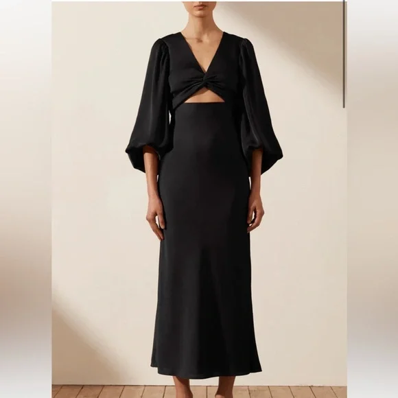 copper satin midi dress Silky Satin Midi Copper